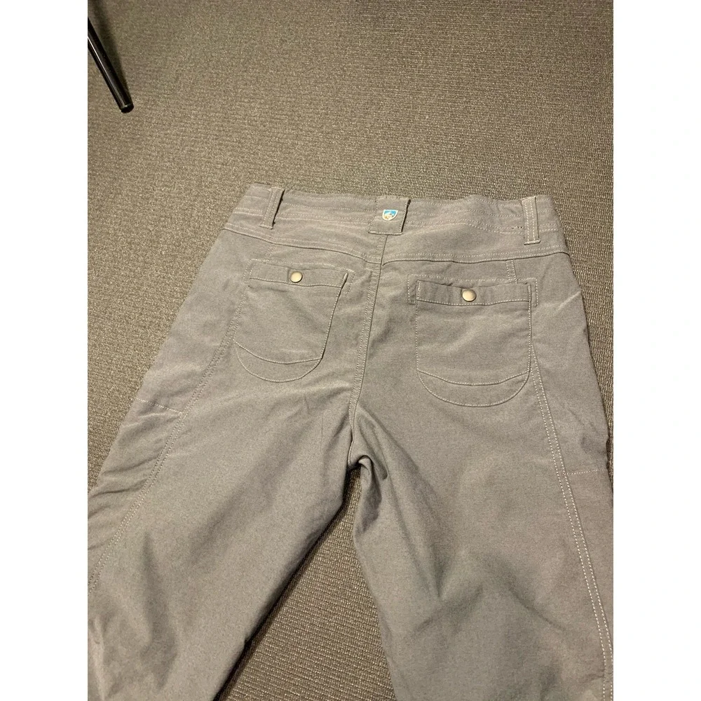 Kuhl Pants Women 8 Short Stone Gray Trekr Straight Leg Gorpcore Hiking Outdoors‎